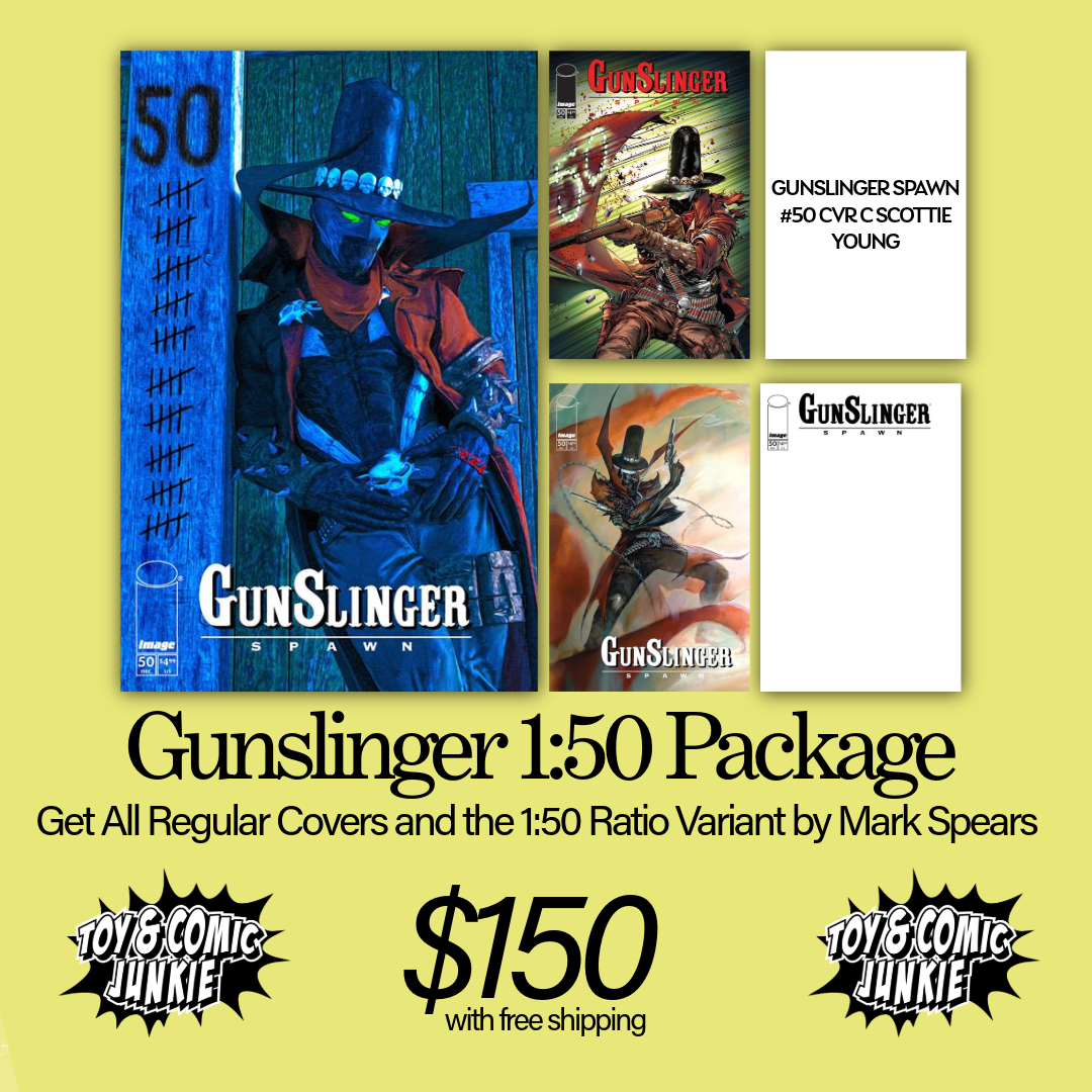 Gunslinger Spawn #50, CVR E, 1:50 Package (CVRS A, B, C, D, AND E)