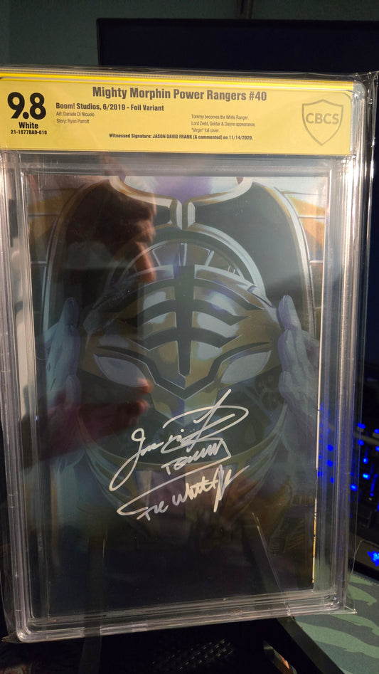 Mighty Morphin Power Rangers #40, CBCS 9.8 w/ Verified Jason David Frank Signature