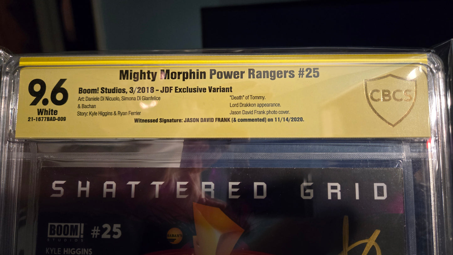 Mighty Morphin Power Rangers, Vol. 1 (Boom! Studios) CBCS 9.6 VERIFIED SIGNATURE OF Jason David Frank