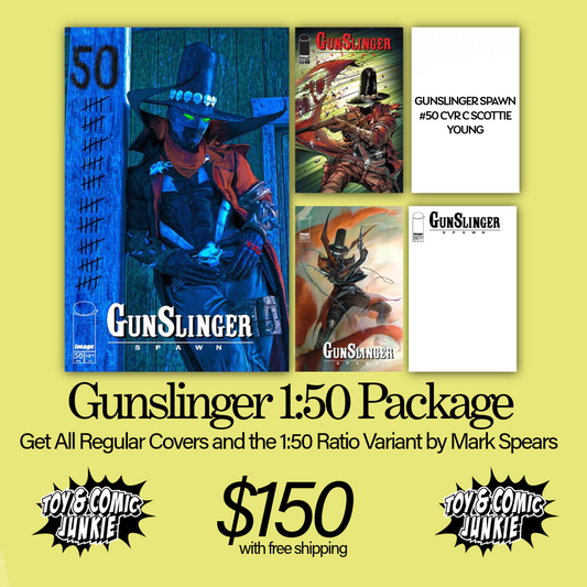 Gunslinger Spawn #50, CVR E, 1:50 Package (CVRS A, B, C, D, AND E)