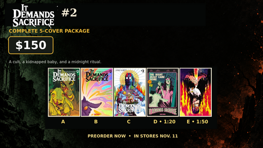 It Demands Sacrifice #2 complete five-cover package