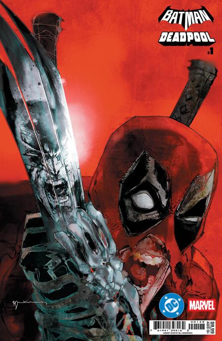 DC MARVEL BATMAN DEADPOOL #1 (ONE SHOT) CVR Q BILL SIENKIEWICZ INCREDIBLE HULK 340 HOMAGE CARD STOCK